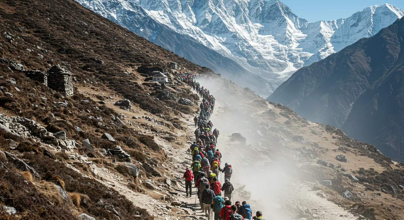 Everest and Annapurna ‘tired’? A critical analysis of the current pressure on major trekking routes