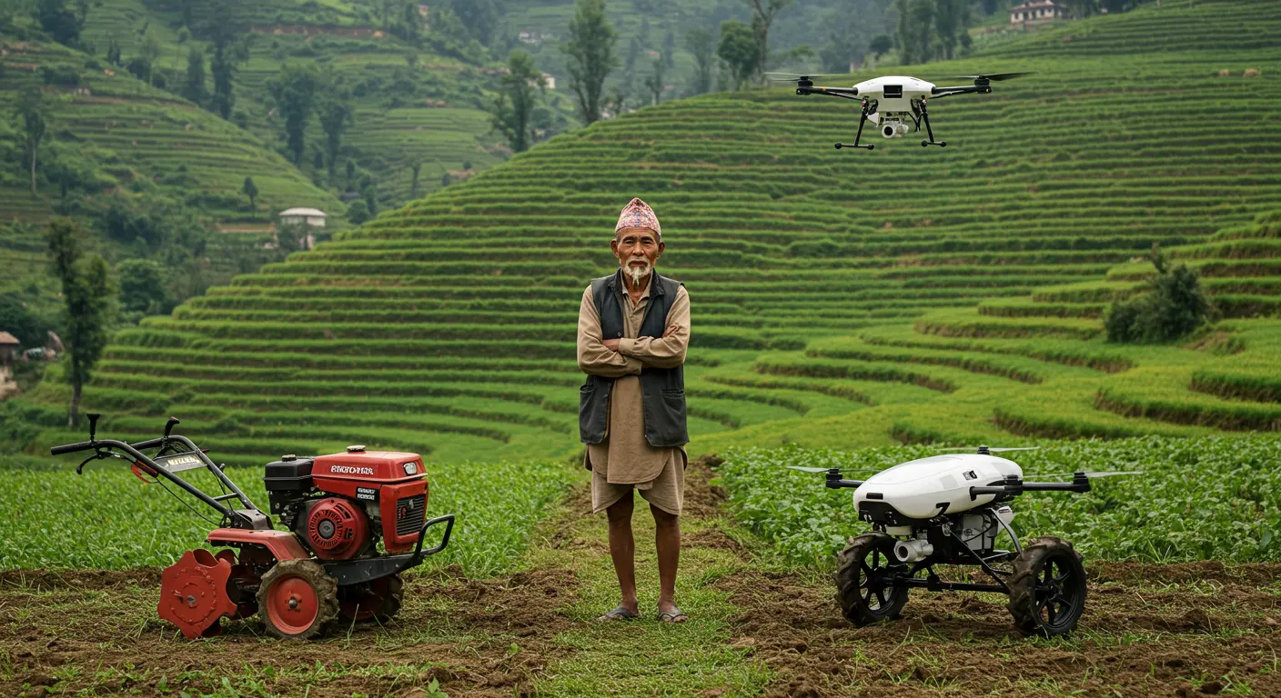 Tractor on Credit or Drone for rent? Modern Agricultural Technologies for Small and Medium-sized Farms in Nepal